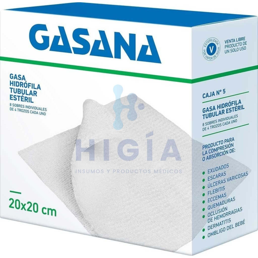 GASA ESTÉRIL CAJA X10 SOBRES - MEDIDA - 20X20