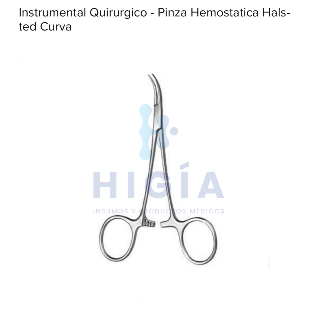 PINZA HALSTEAD "MOSQUITO" - CURVA-RECTA - "BABY" CURVA 9CM.