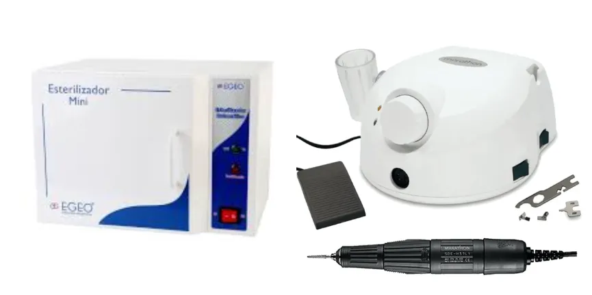 Combo Esterilizador 9L + Micromotor 45RPM Escort-Pro